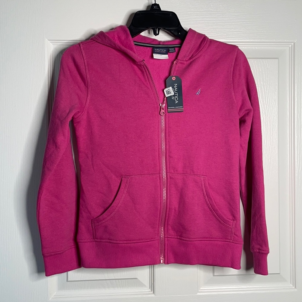 NWT Girls nautica zip up hoodie